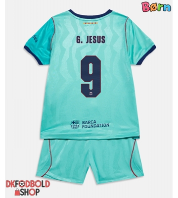 Barcelona Gabriel Jesus #9 Tredje trøje Børn 2026-27 Kort ærmer (+ korte bukser)